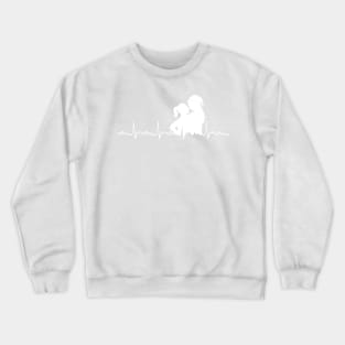 WayHaught Christmas Heartbeat - Happy Earpmas! Crewneck Sweatshirt